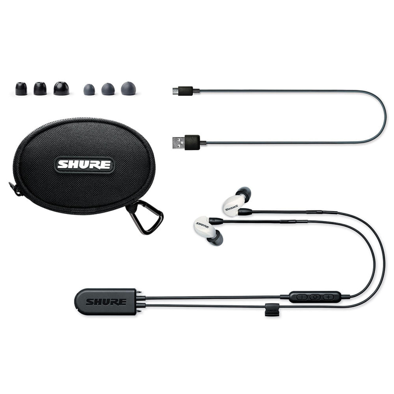 Auriculares Shure Aislantes De Sonido Color Blanco, Se215spe-w+bt2