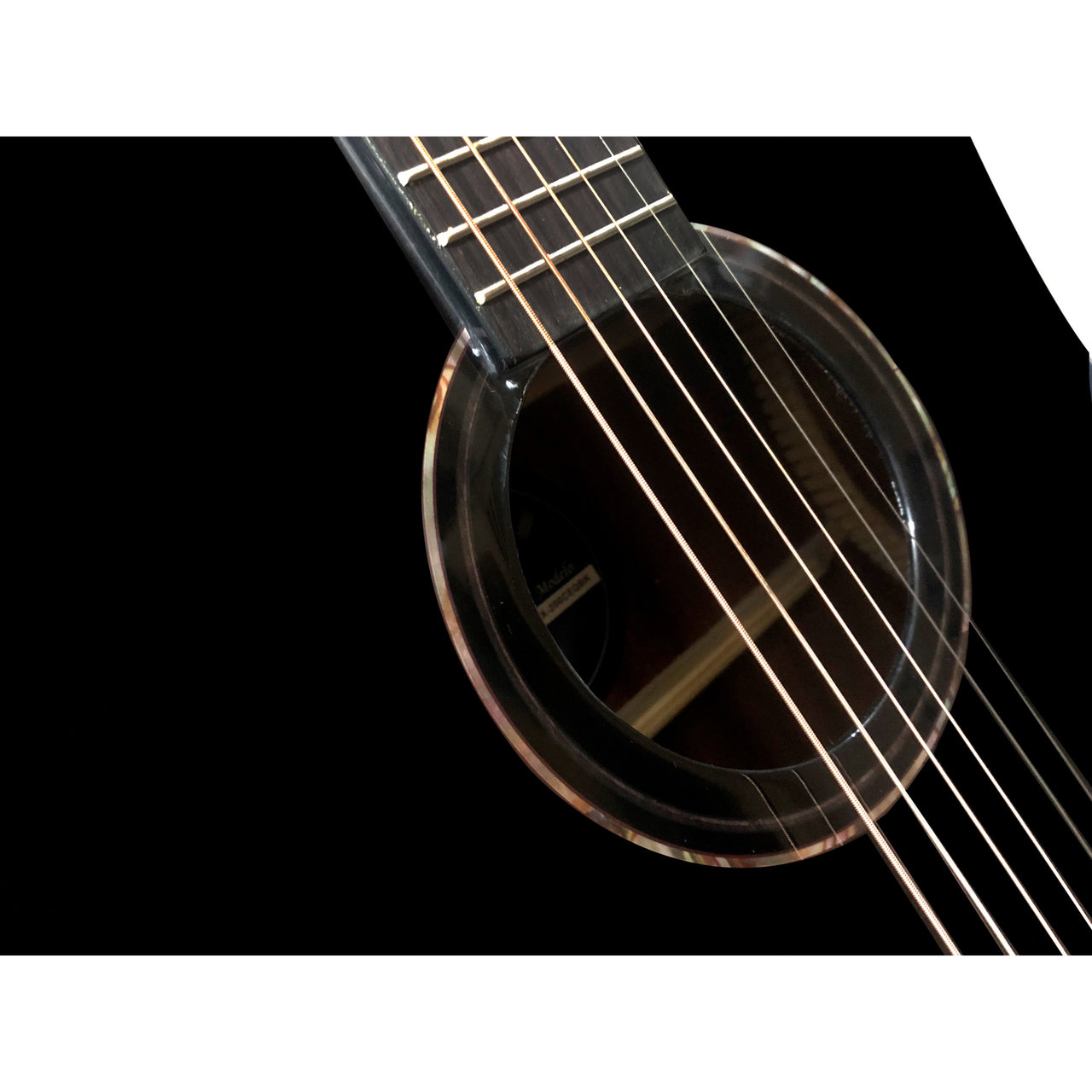 Guitarra Electroacustica La Sevillana Tx-200ceqblk Tipo Texana Negro