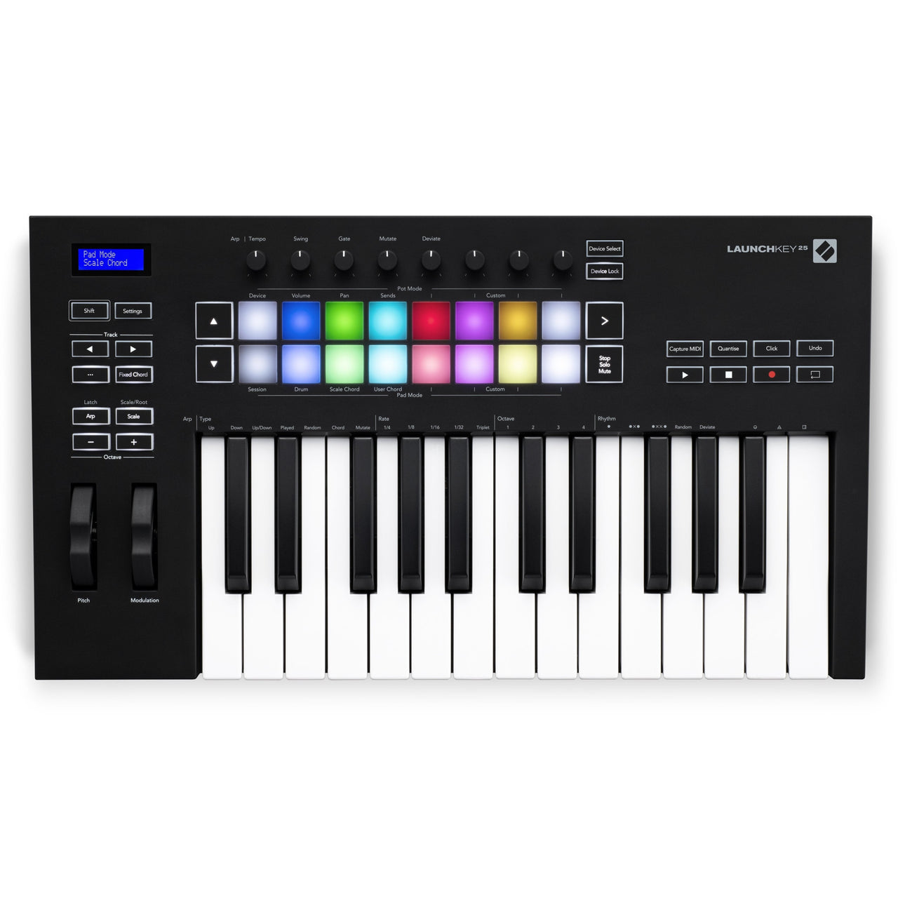 Controlador Midi Novation Launchkey 25 Mk3 Teclado 25 Teclas – Musicales  Doris