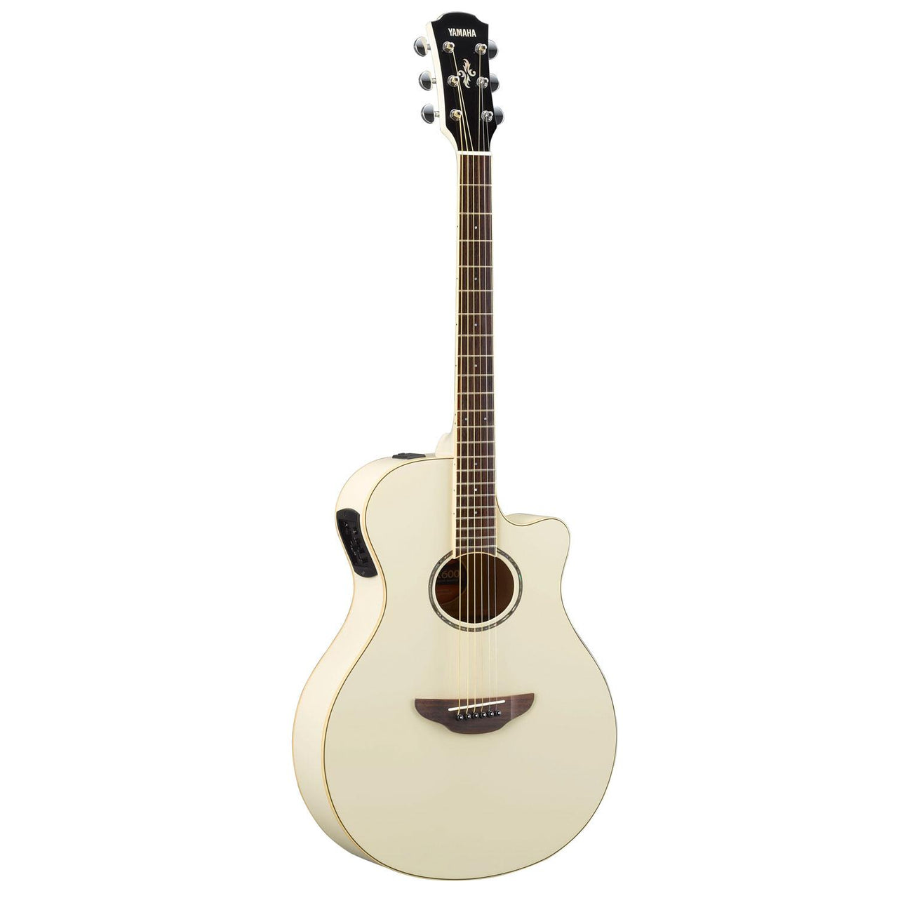 Yamaha Apx 600Vw Guitarra Electroacustica Blanca