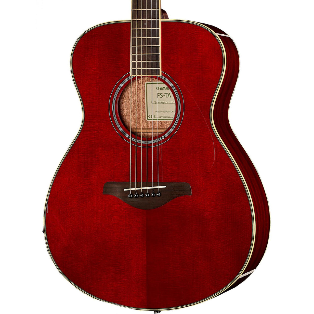 Guitarra Electroacustica Yamaha Transacoustic Ruby Red, Fsta