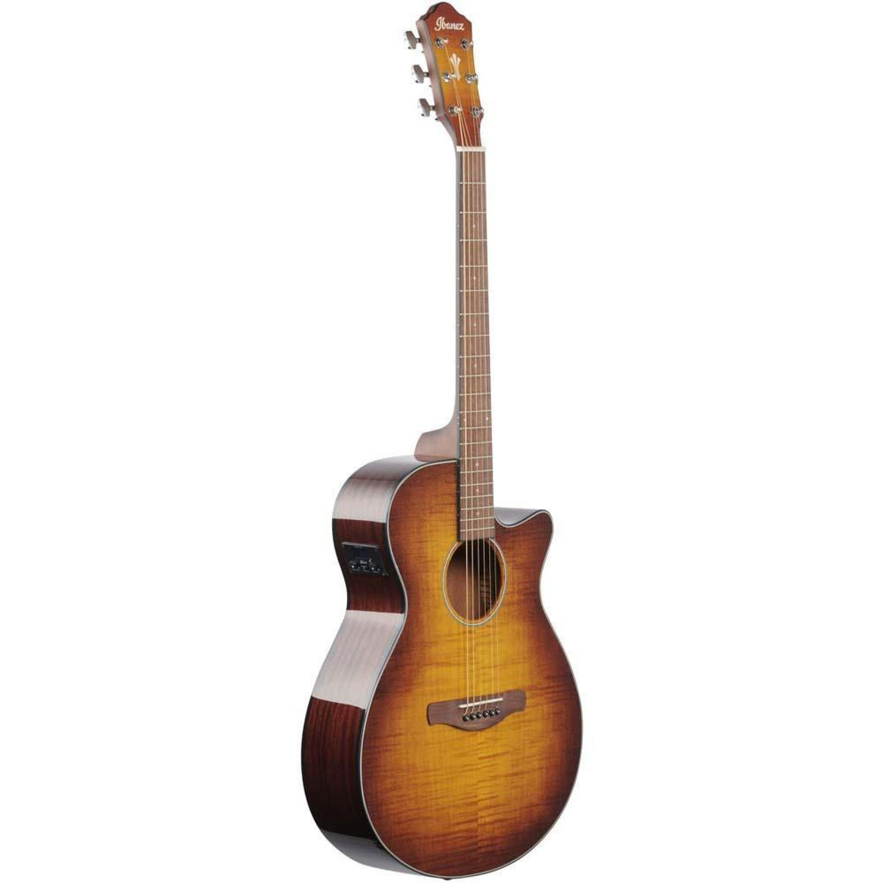 Guitarra Electroacustica Ibanez Aeg70-wh Ambar Sombreado
