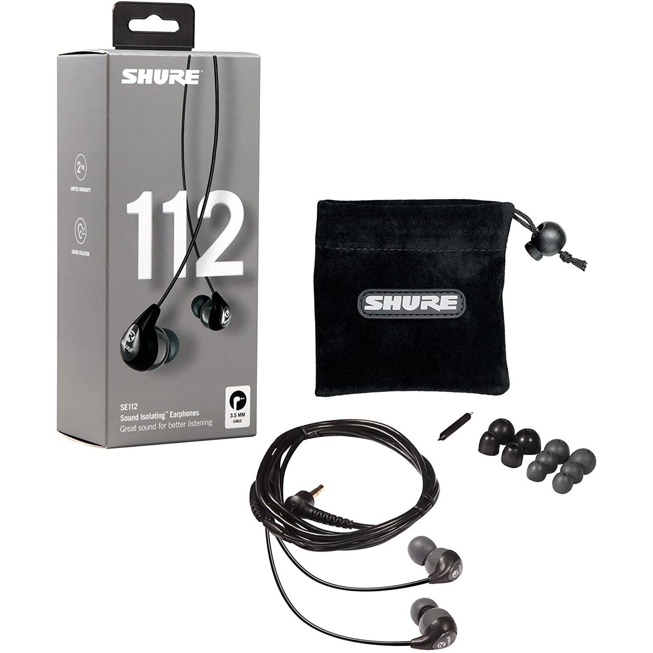 Auriculares Shure P/Sistema De Monitoreo, Se112-Gr