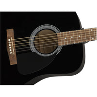 Thumbnail for Paquete Fender Fa-115 Black Guitarra Acustica Dreadnought 0971210506