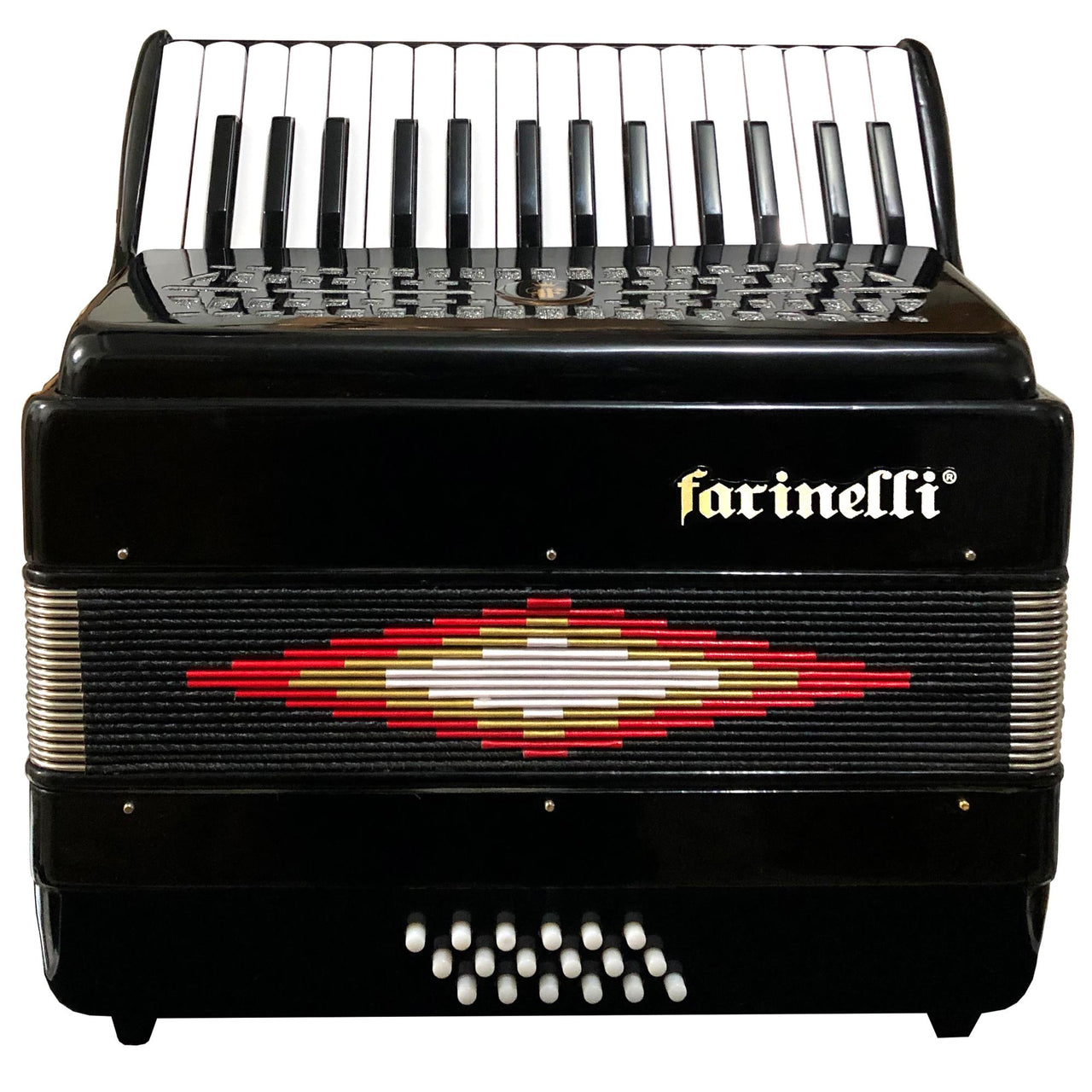 Acordeon Farinelli 30 Teclas 18 Bajos Negro, 30k18bn