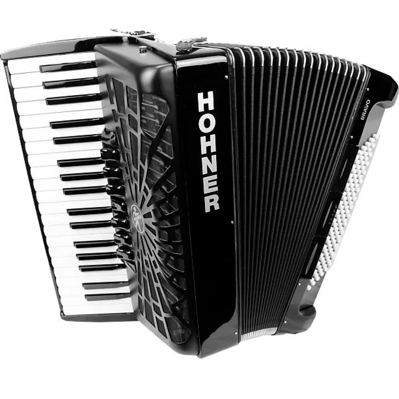 Acordeon Hohner De Teclas Bravo Ii 60 Bajos, Rojo C/Funda, A16972s Mina