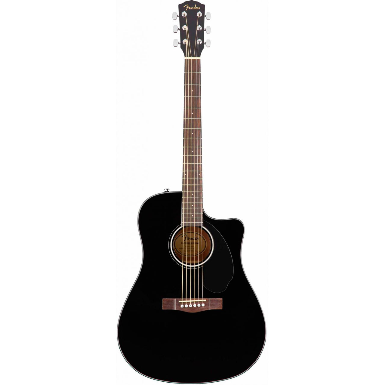 Guitarra Electroacustica Fender Cd-60sce Dread, Blk Wn, 0970113006