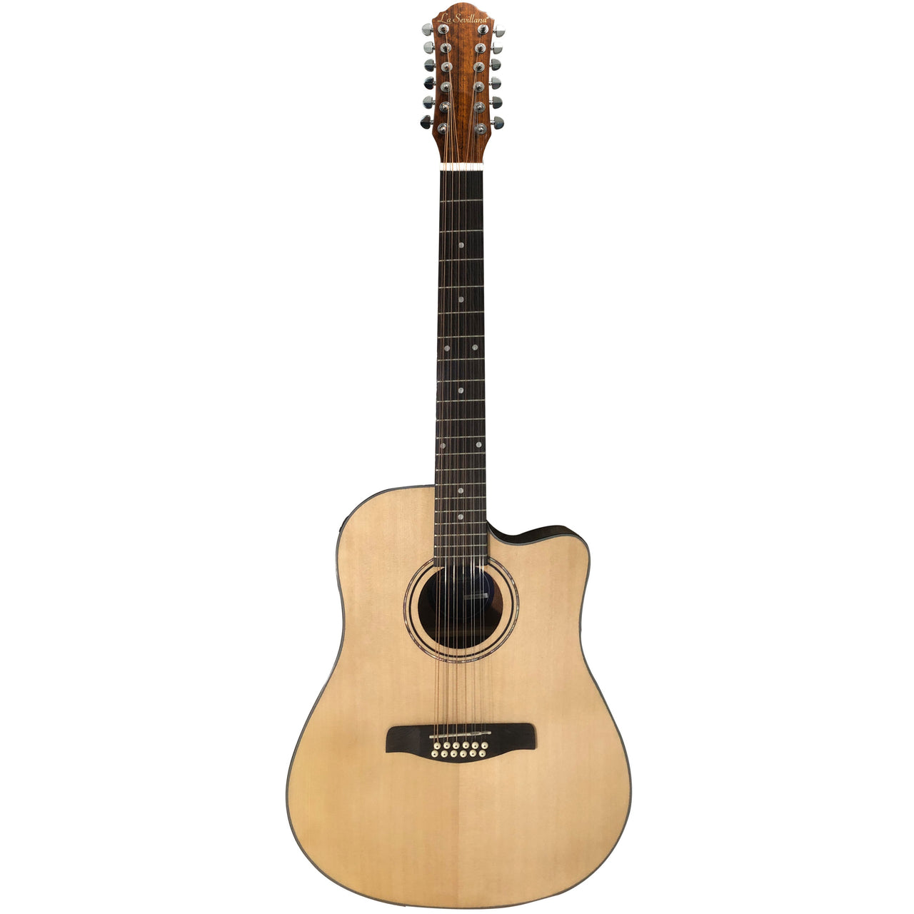 Guitarra Electroacustica La Sevillana Tx-1200ceq Nat Texana 12 Cuerdas