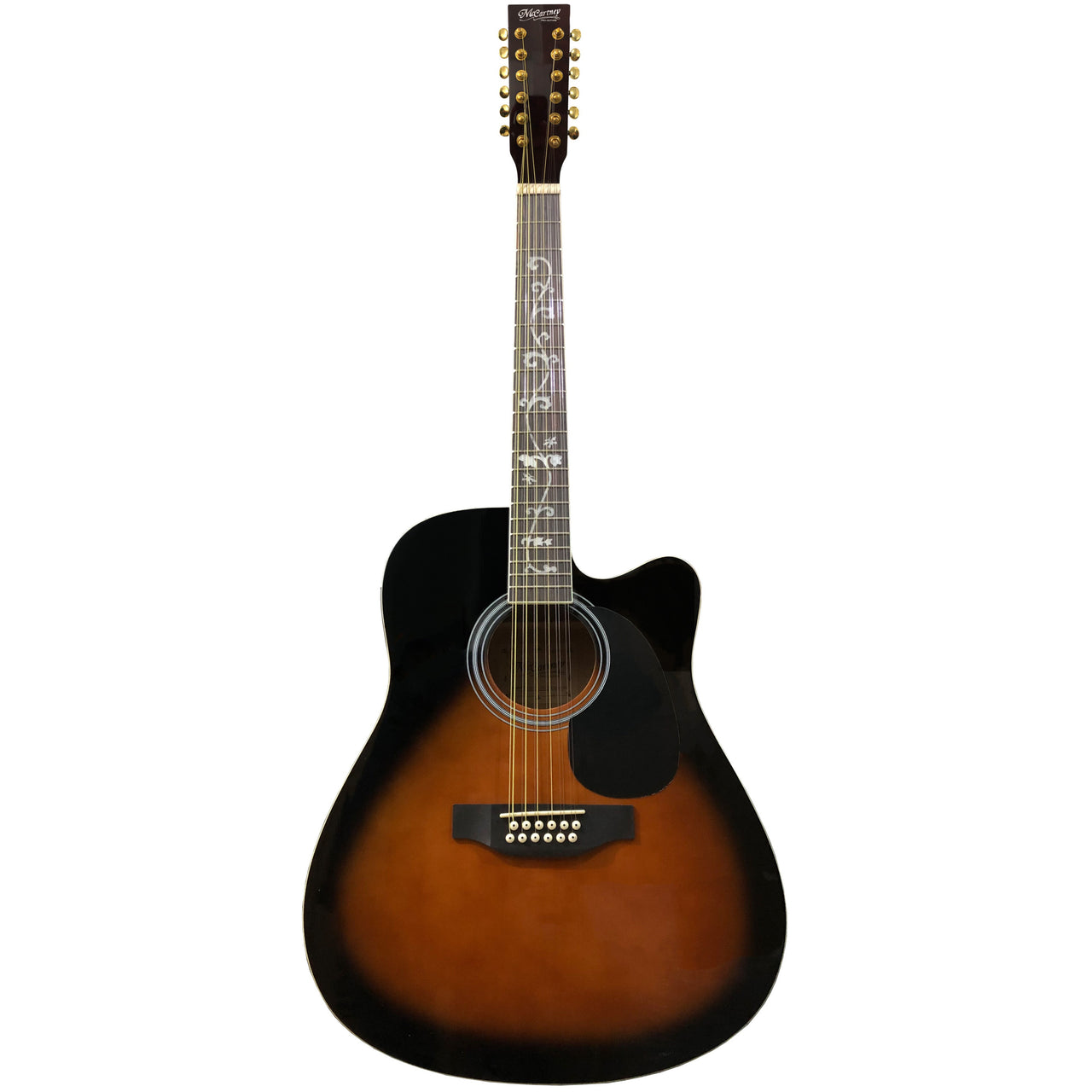 Guitarra Electroacustica Mc Cartney Bfg4117c/12eq5-tbs 12 Cuerdas Tabaco
