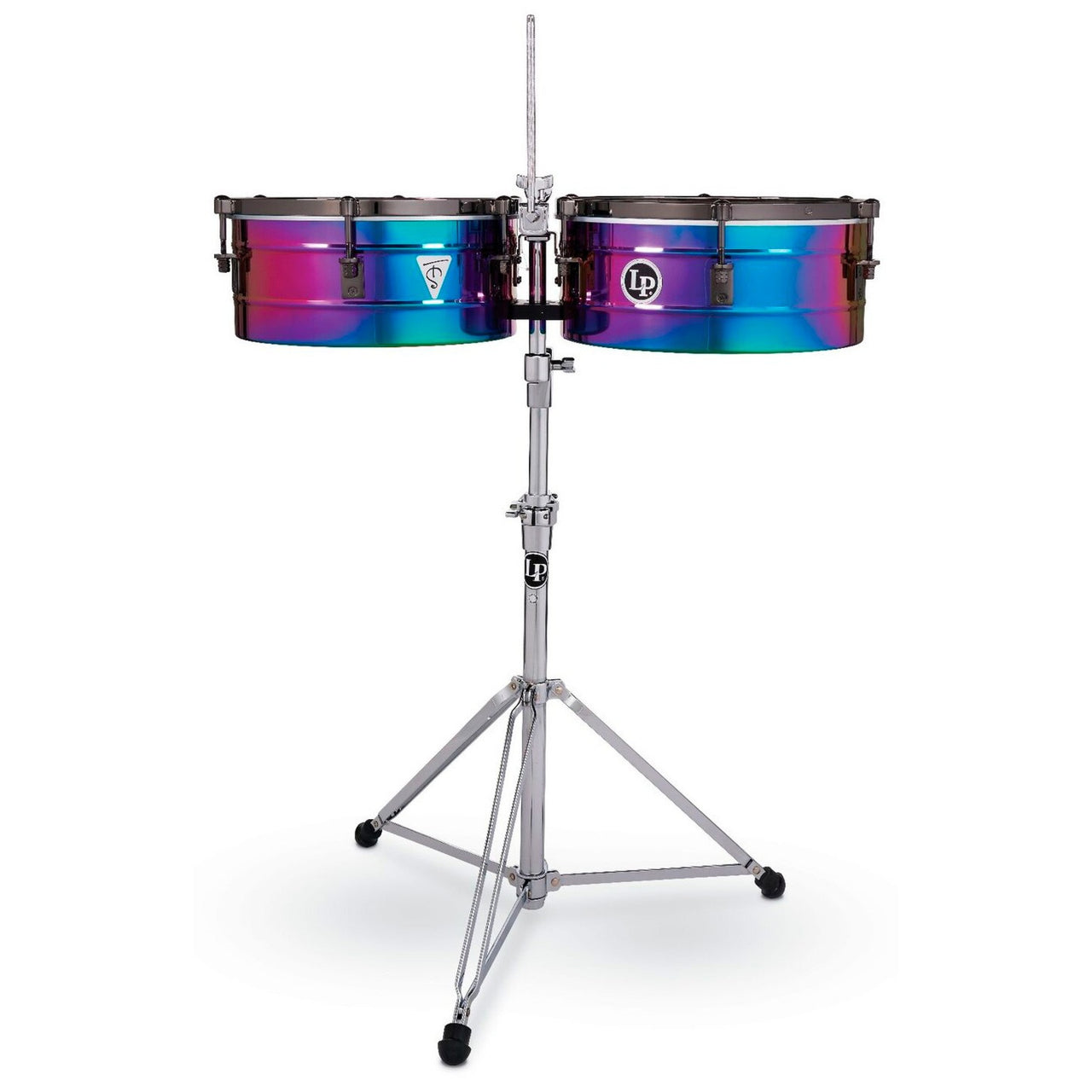 Timbales Lp257-ts Tony Succar 14 Y 15 Pulgadas Tornasol Atril Cromado