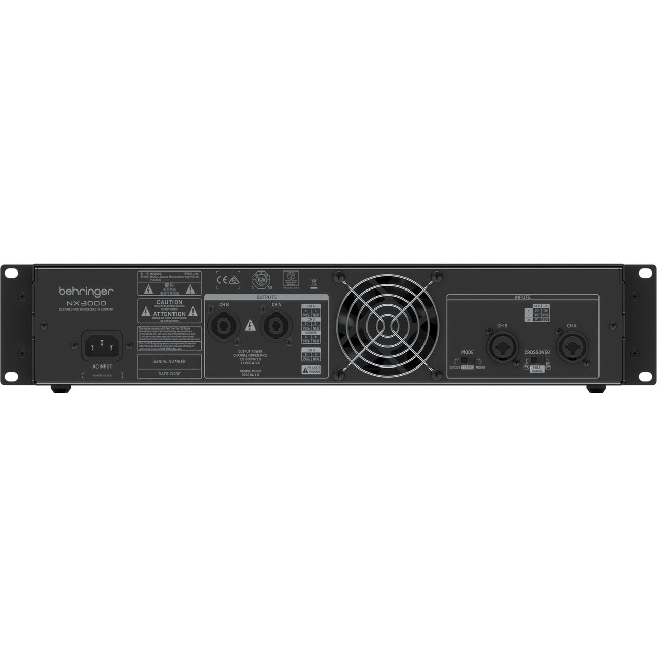 Amplificador Behringer Nx3000 Poder de Audio Profesional