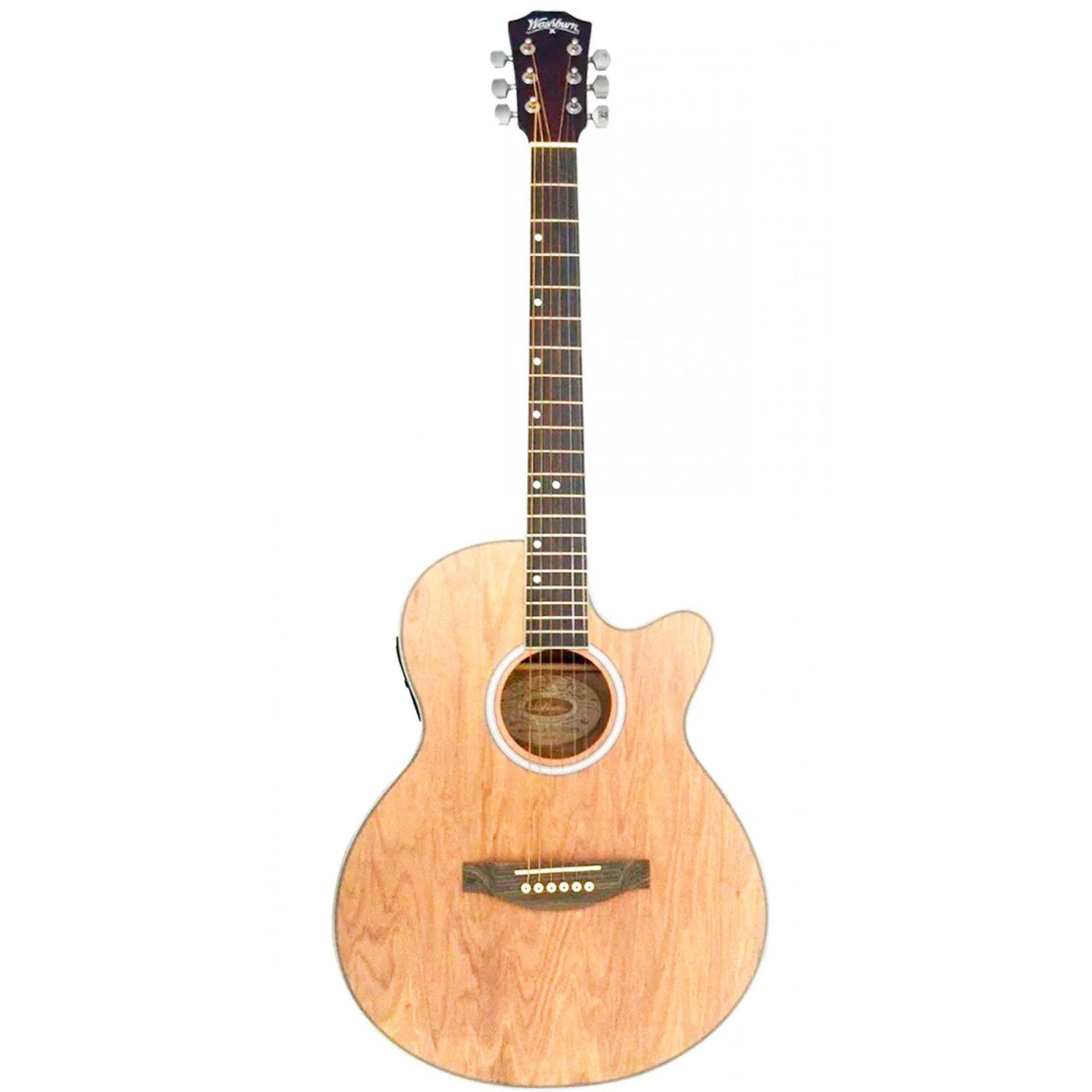 Guitarra Electroacustica  Washburn Nat. C/funda Y Thaly, Wa45cepaknat