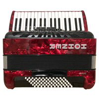 Thumbnail for Acordeon Hohner Bravo Iii 34 Teclas 72 Bajos Rojo C/funda, A16632