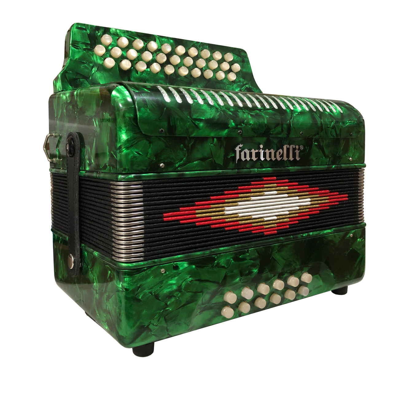 Acordeon Farinelli 3012v De Botones Diatonico Sol Do Fa