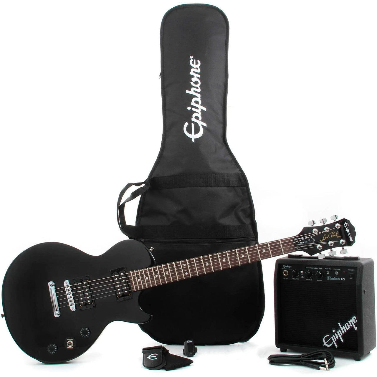 Guitarra Electrica Epiphone Con Amplificador Y Accesorios Ppeg-Egl1ebch1