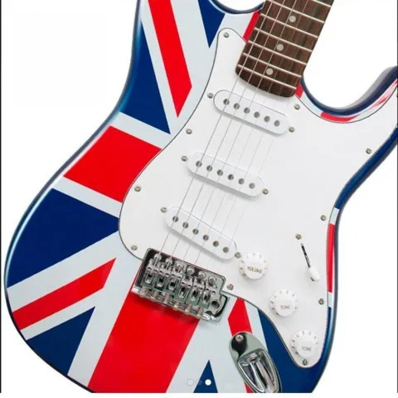 Guitarra Electrica Alien Bandera Reino Unido Paquete Con Accesorios 101-rockgenerat-uk