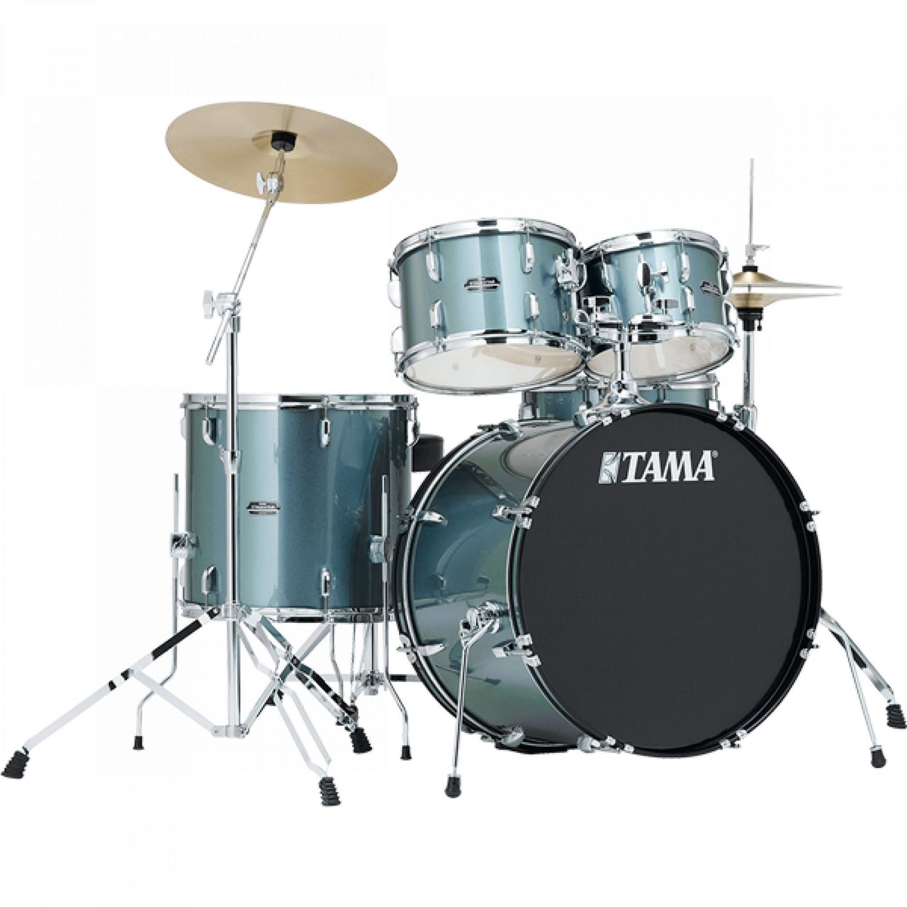 Bateria Tama stage Star 5 Piezas Gris Con Herrajes Sg52kh6c-csv