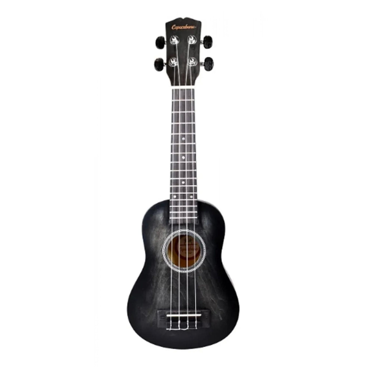 Ukulele Soprano Copacabana Negro Sombreado Con Funda  Cpuk056