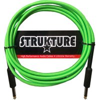 Thumbnail for Cable Strukture Sc10ng Para Instrumento 3.05 Metros Textil Verde Neon