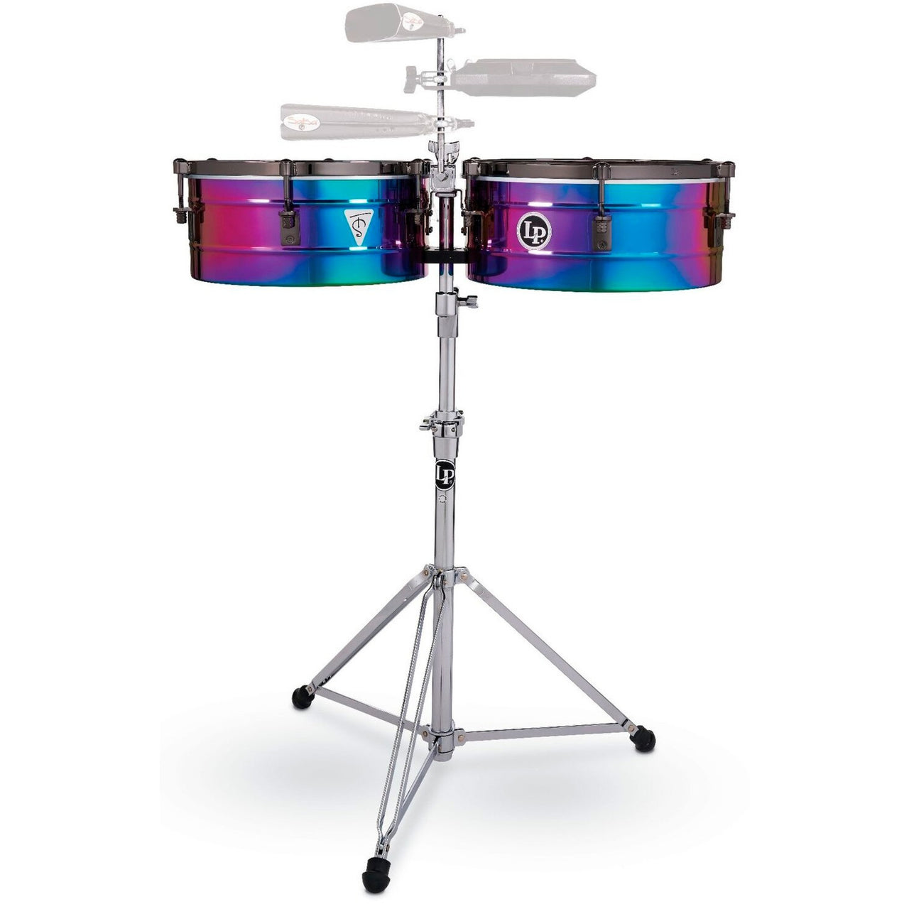 Timbales Lp257-ts Tony Succar 14 Y 15 Pulgadas Tornasol Atril Cromado