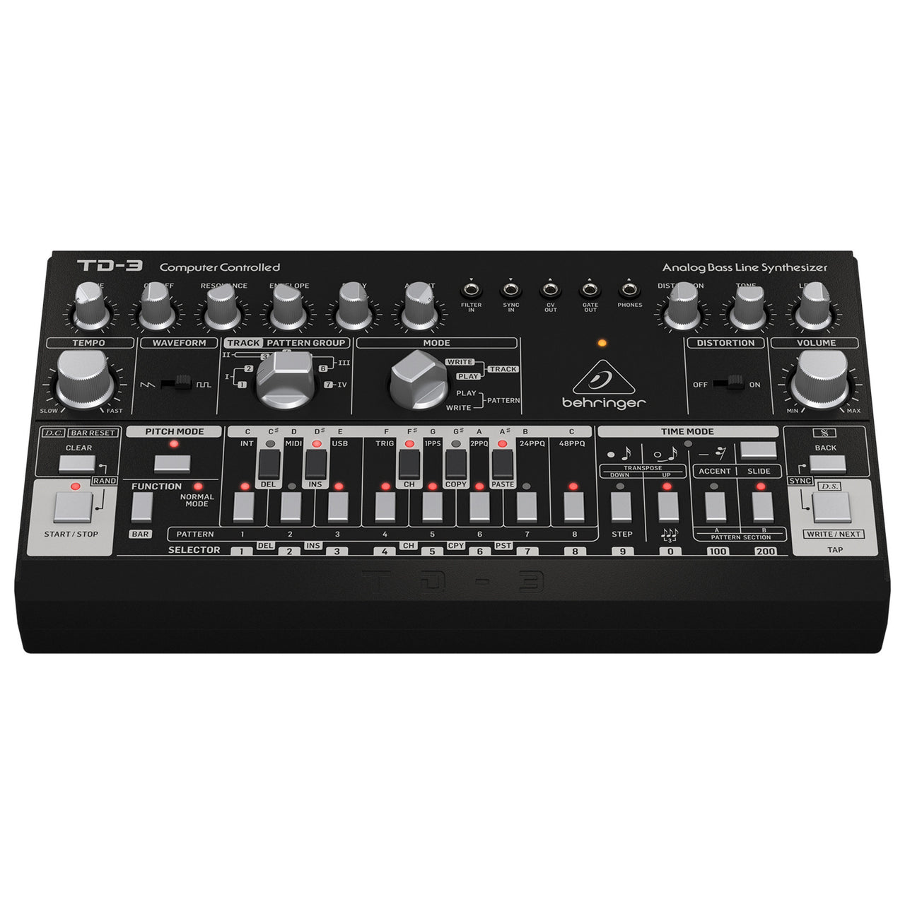 Sintetizador Behringer Td-3-bk Bass Line Análogo Secuenciador De 6 pasos