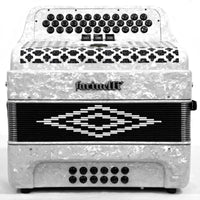 Thumbnail for Acordeon Farinelli 34 Botones 3 Registros  3412w Sol Blanco