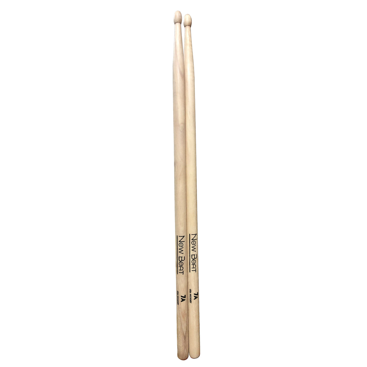 Baquetas New Beat Natural Punta De Madera, Nb-7a