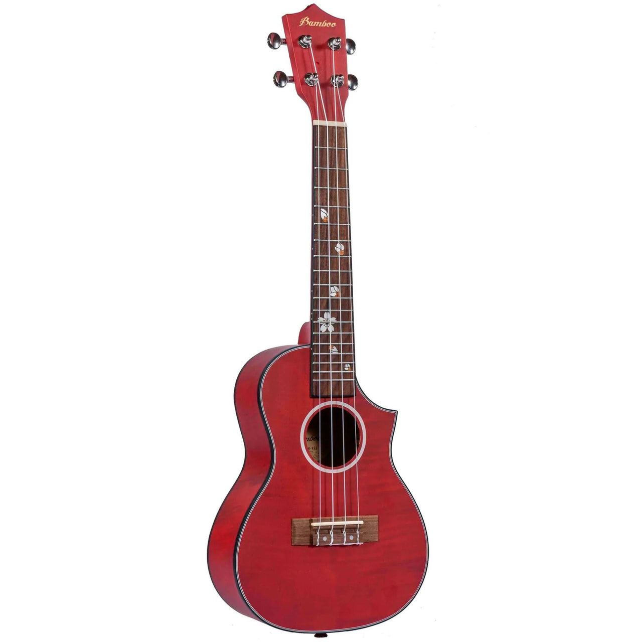 Ukulele Concierto Bamboo C/funda, Bu-23-blossom-red