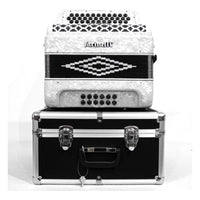 Thumbnail for Acordeon Farinelli 34 Botones 3 Registros  3412w Sol Blanco