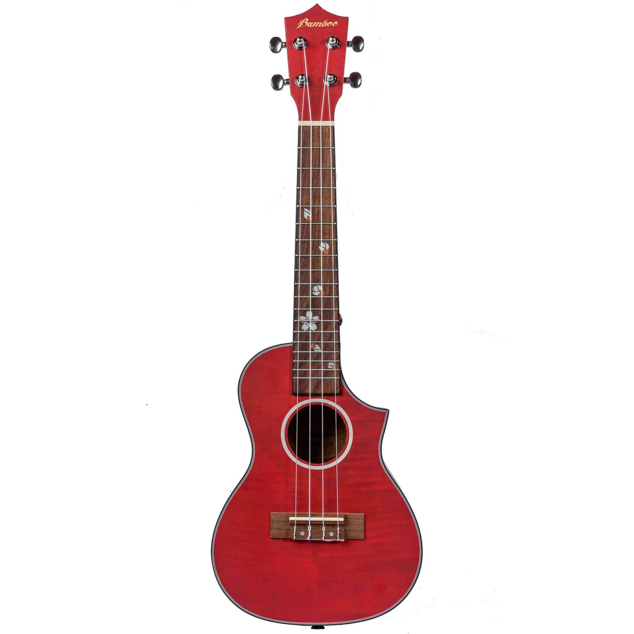 Ukulele Concierto Bamboo C/funda, Bu-23-blossom-red