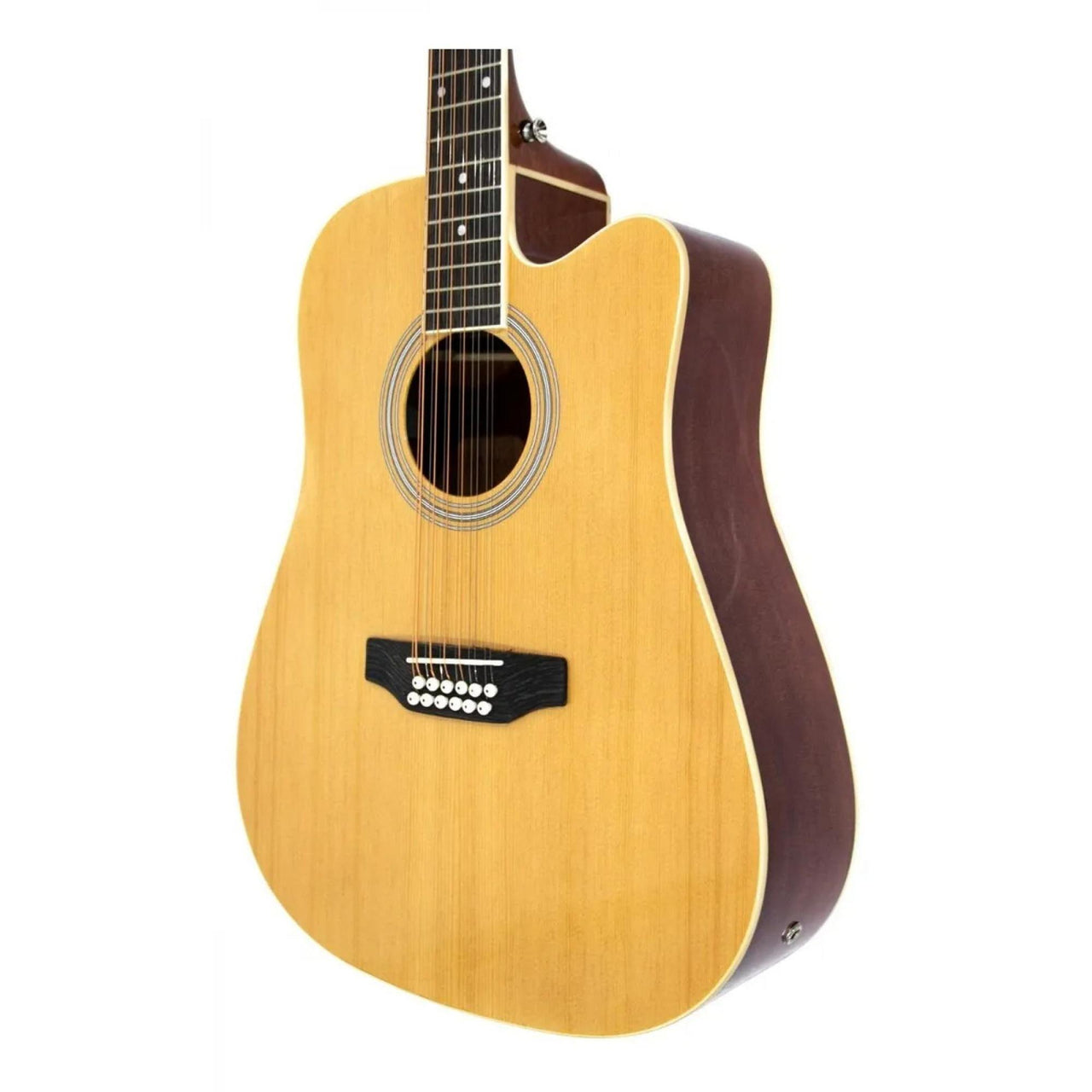 Guitarra Texana Electroacustica Segovia 12 Cdas Natural, Sgc12nt