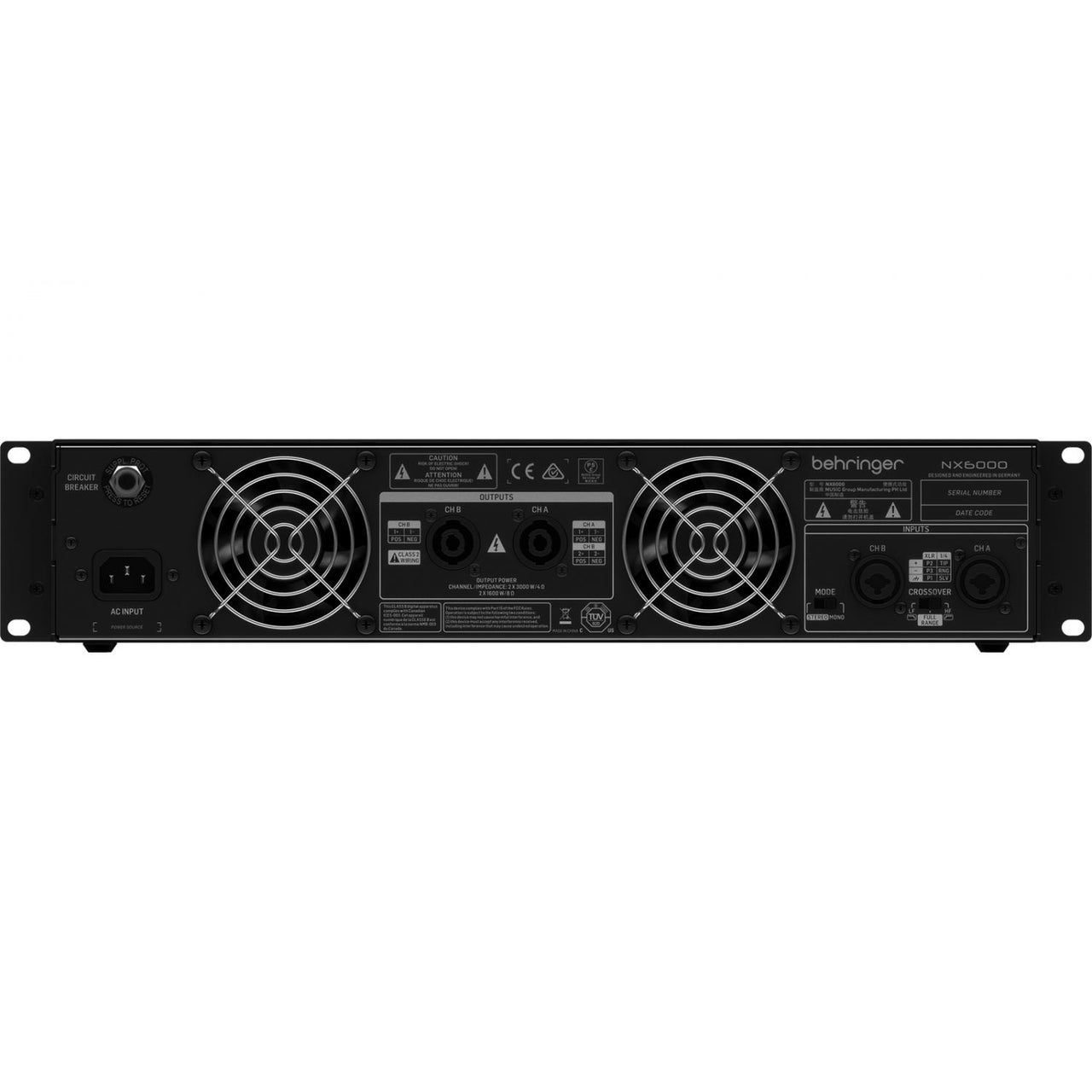 Amplificador De Poder Behringer Nx6000
