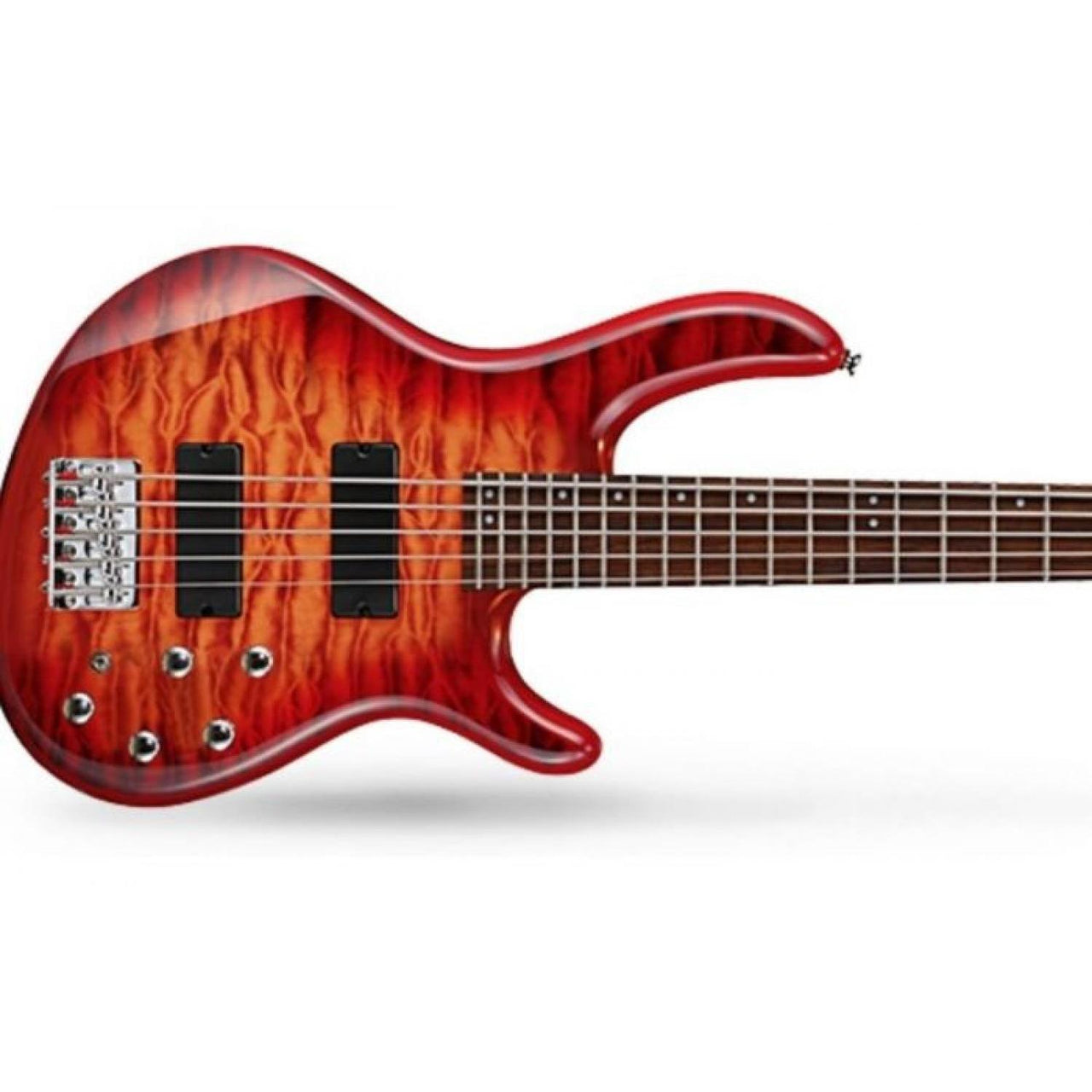 Bajo Electrico Cort Action Dlx V Plus Crs 5 Cuerdas Rojo