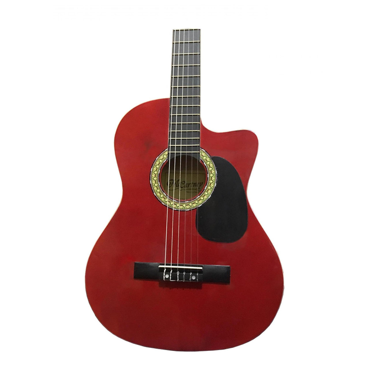Guitarra Electroacustica Mc Cartney Cdas. Nylon Rojo, Cg-851ce/n Rd