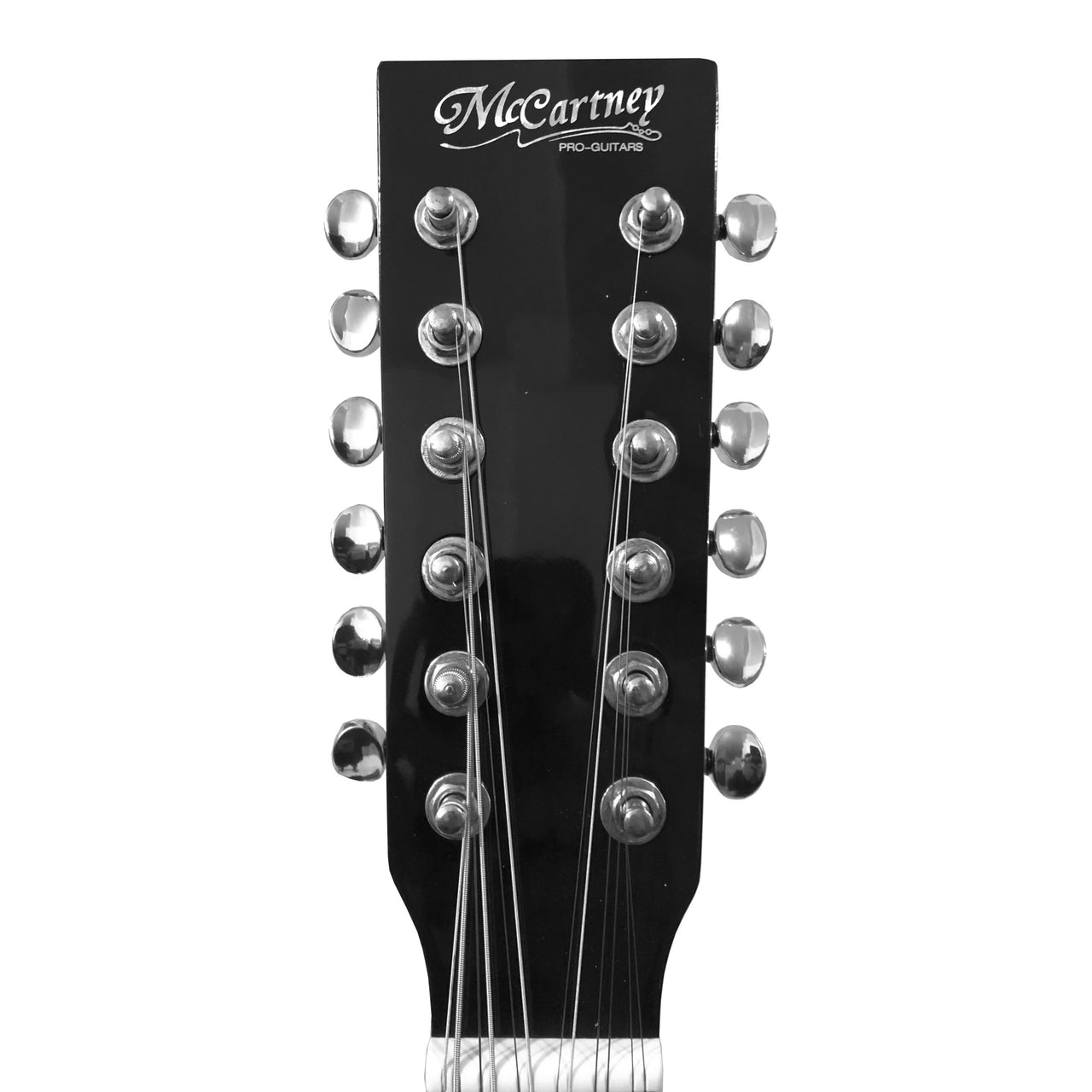 Guitarra Electroacustica Mc Cartney Cd-6012-bk Negra 12 Cuerdas