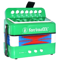 Thumbnail for Acordeon Farinelli Acifve Infantil 7 Botones 3 Bajos Verde