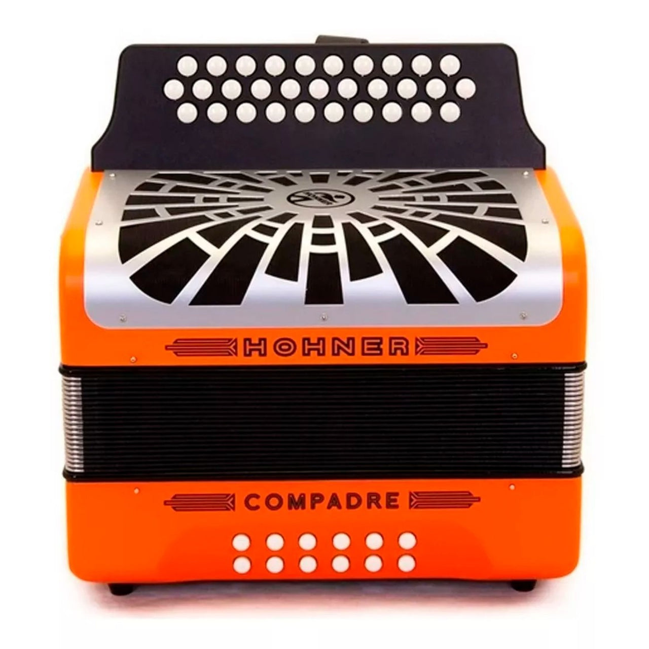 Acordeon Hohner Botones "compadre" Sol-do-fa, Anaranjado C/fun, A48251