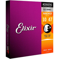 Thumbnail for Encordadura Elixir Para Guitarra Electroacústica Bronze(.010-.047), 11002