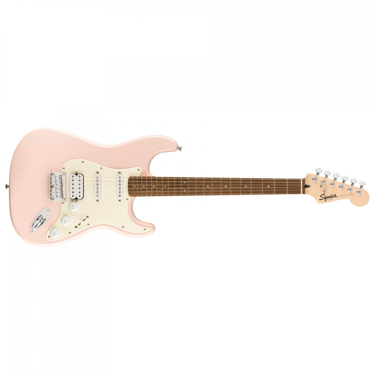 Guitarra Squier by Fender Bullet Stratocaster HT HSS Eléctrica Shell Pink 0371005556