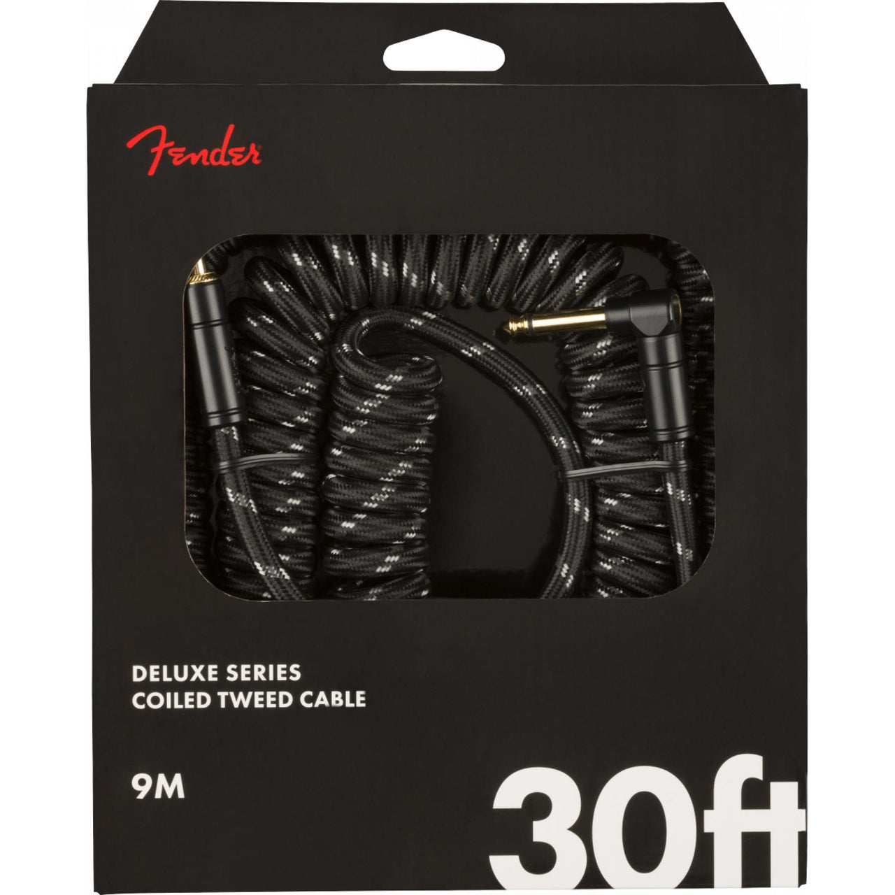 Cable Fender Deluxe Coil Negro Para instrumentos 9 Metros 0990823060