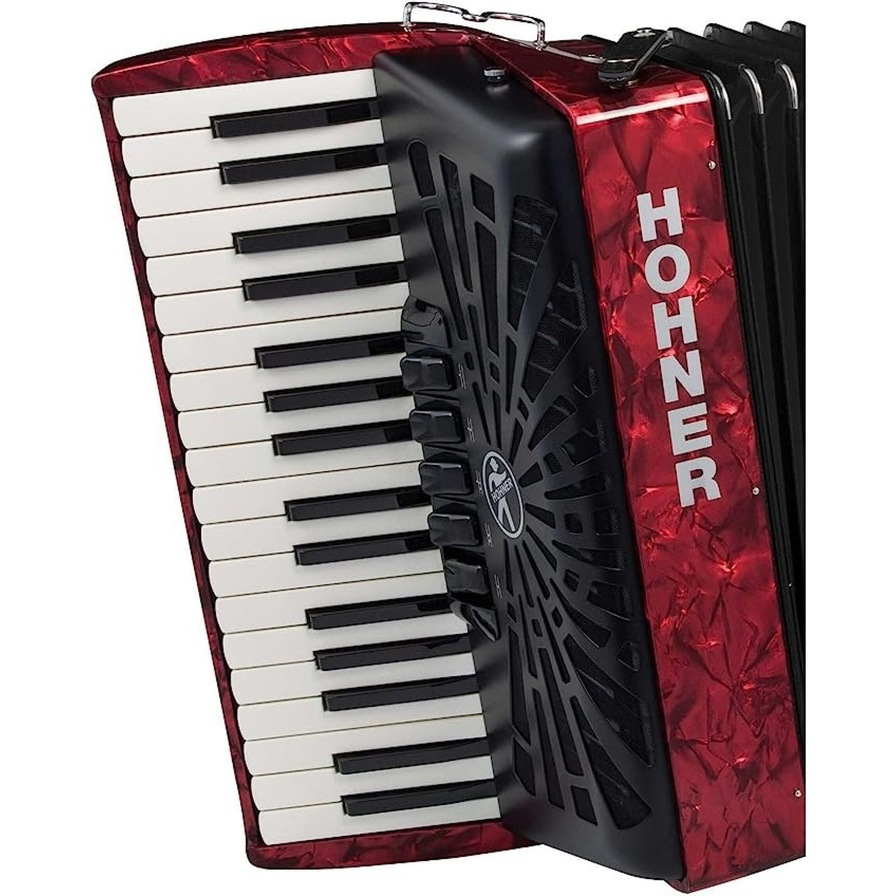 Acordeon Hohner Bravo Iii 34 Teclas 72 Bajos Rojo C/funda, A16632