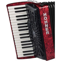 Thumbnail for Acordeon Hohner Bravo Iii 34 Teclas 72 Bajos Rojo C/funda, A16632