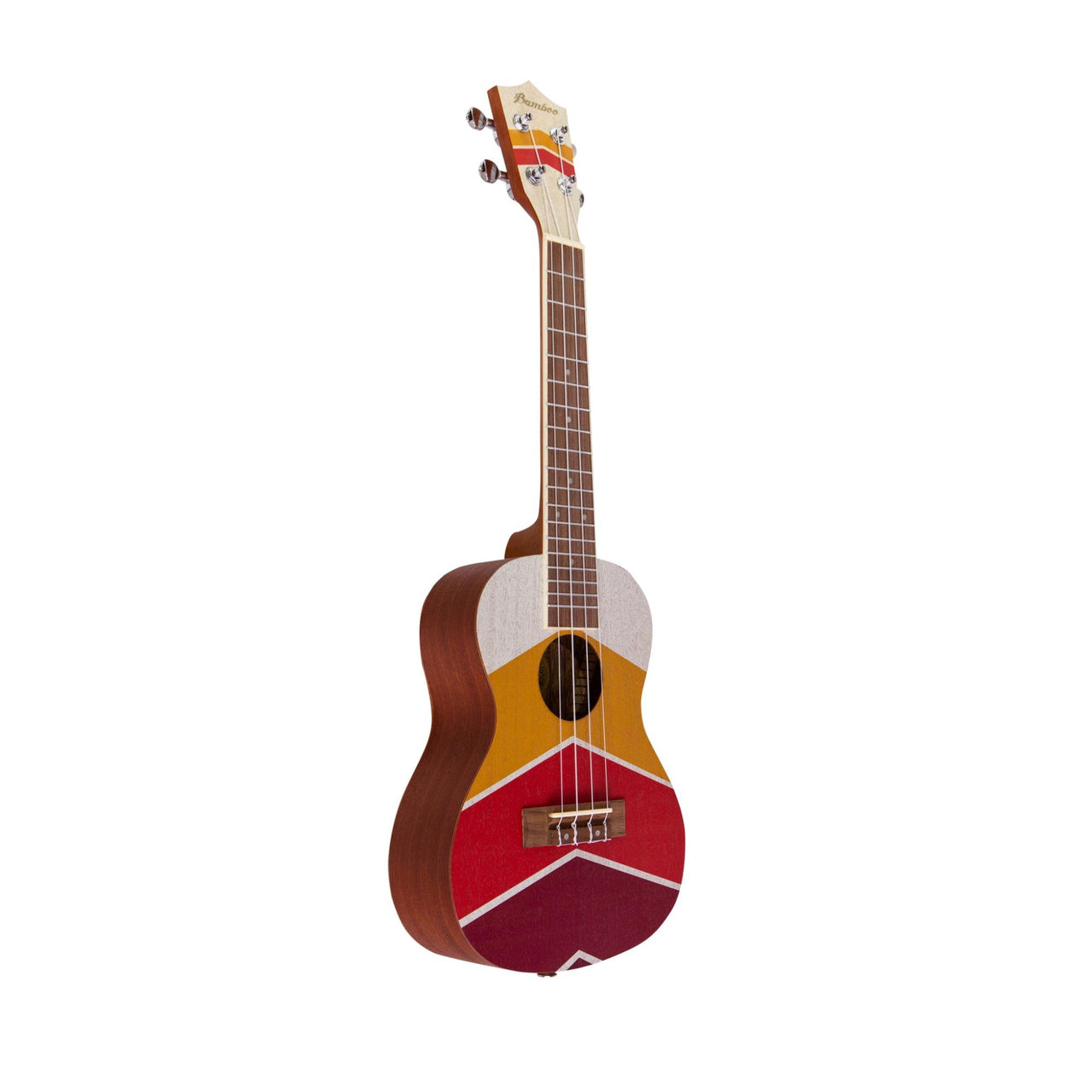 Ukulele Concierto Bamboo C/funda, U-23-burningsunrise-s