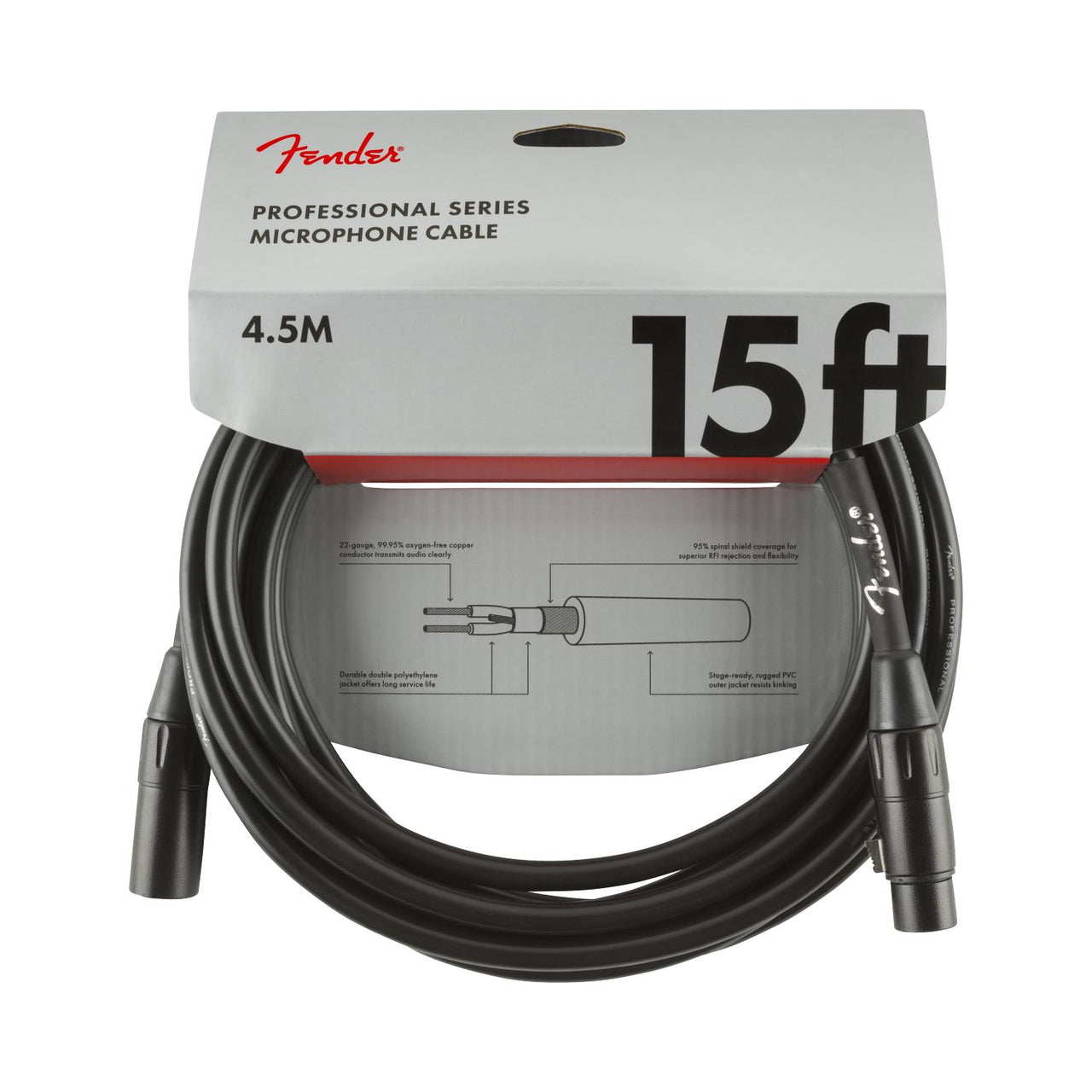 Cable Fender Para Microfono Canon a Canon  4.5 mts, 0990820018