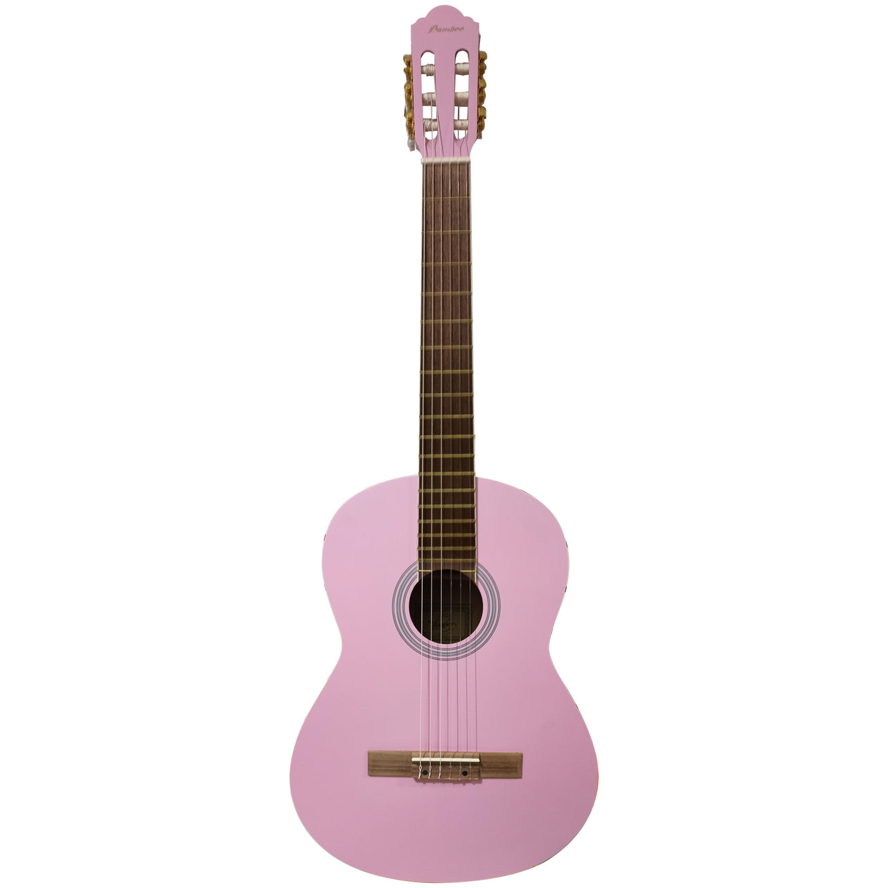 Guitarra Clasica Bamboo Gc-39-pink Con Funda