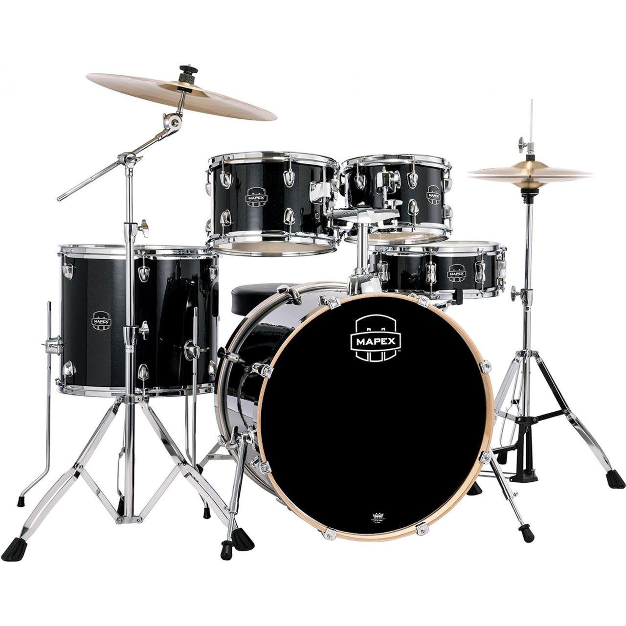 Bateria Mapex Venus Ve5294ftc-vh 5 Piezas 22 Pulgadas Black Galaxy