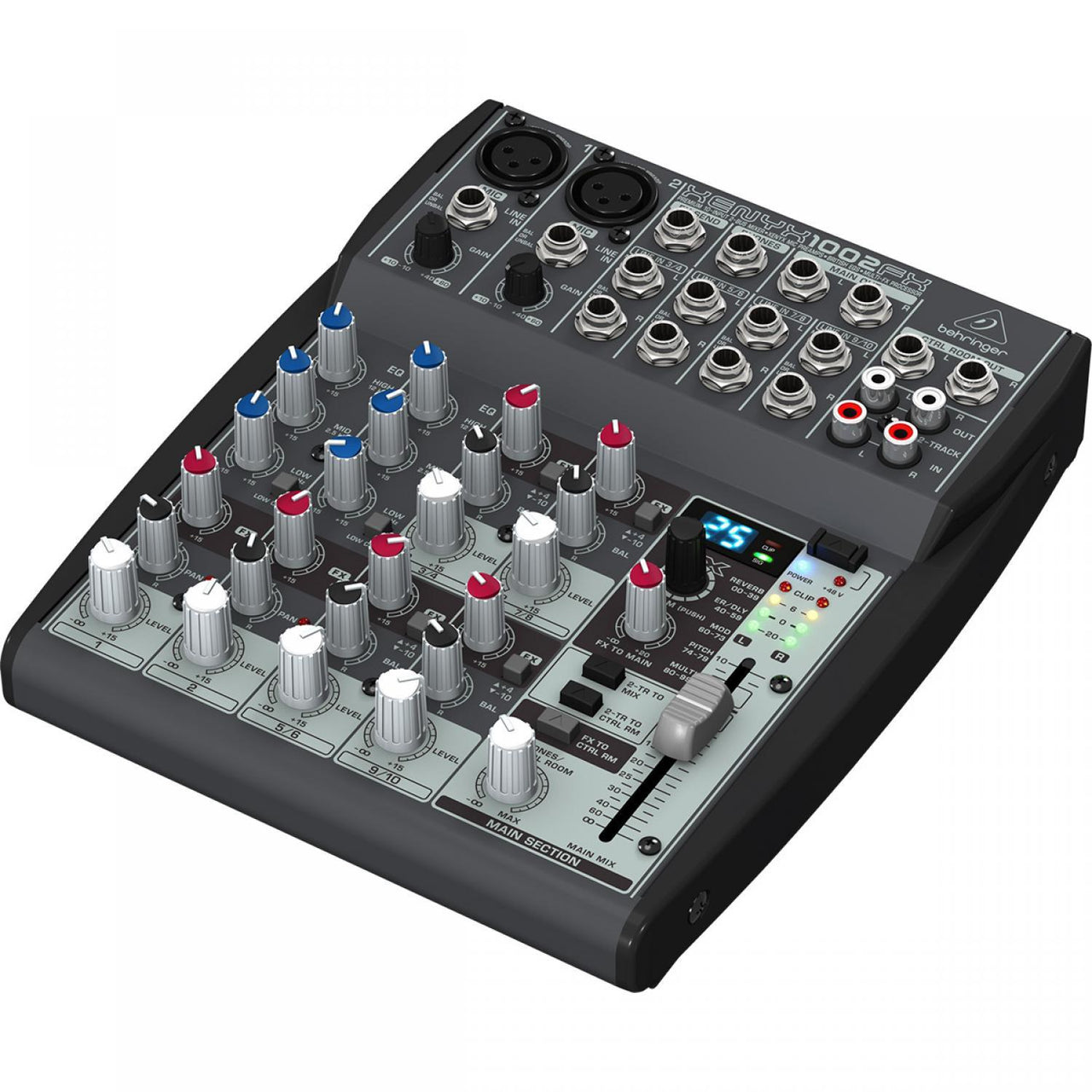 Mezcladora Behringer Premium 10 Ent. 2-bus Mic/line, Xenyx 1002fx