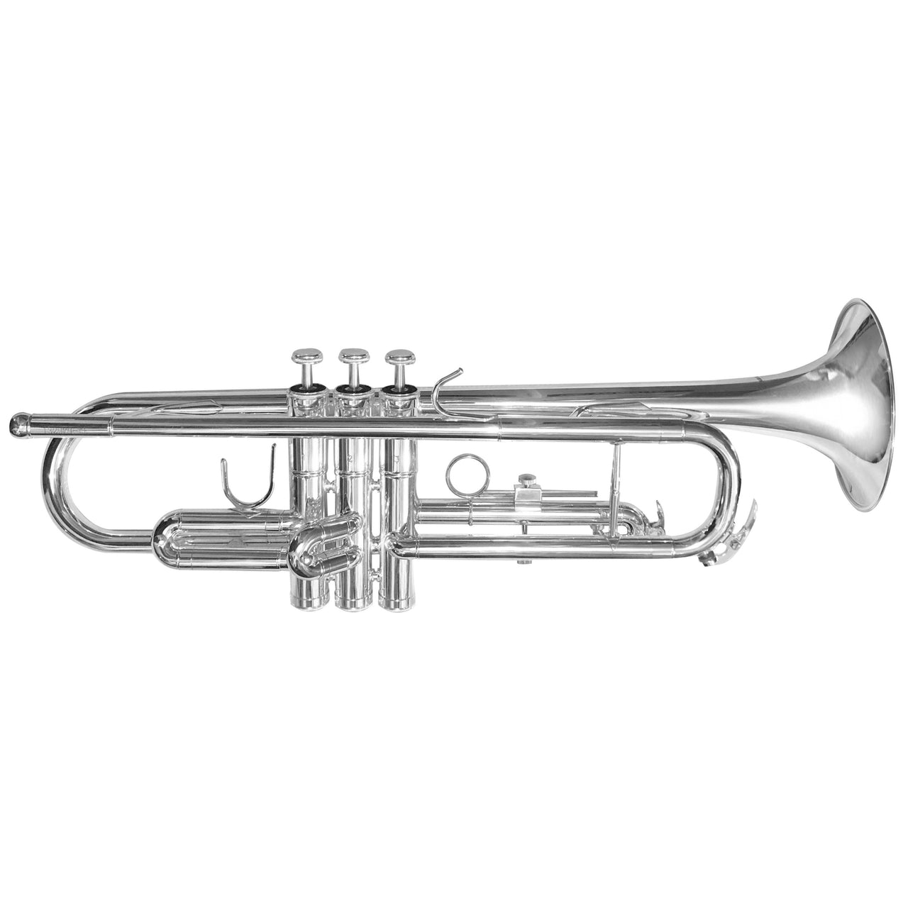 Trompeta Silvertone Sib Plateada Doble Llave 3s, Sltp014