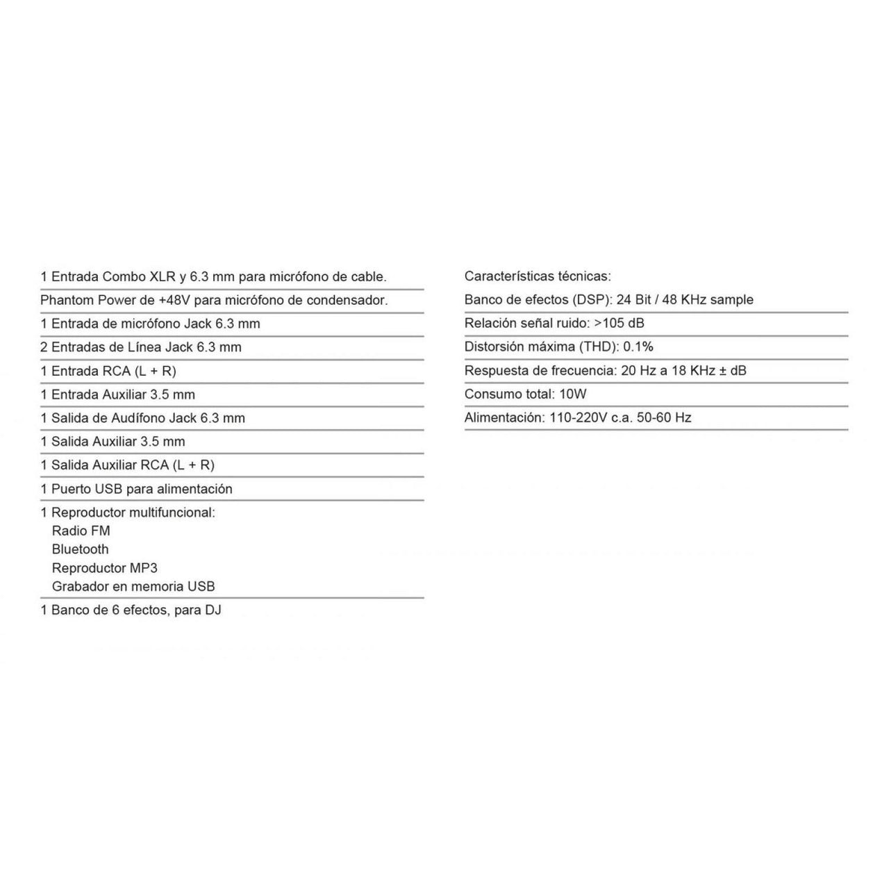 Mezcladora Backstage Mixtool, Mt-4uhf