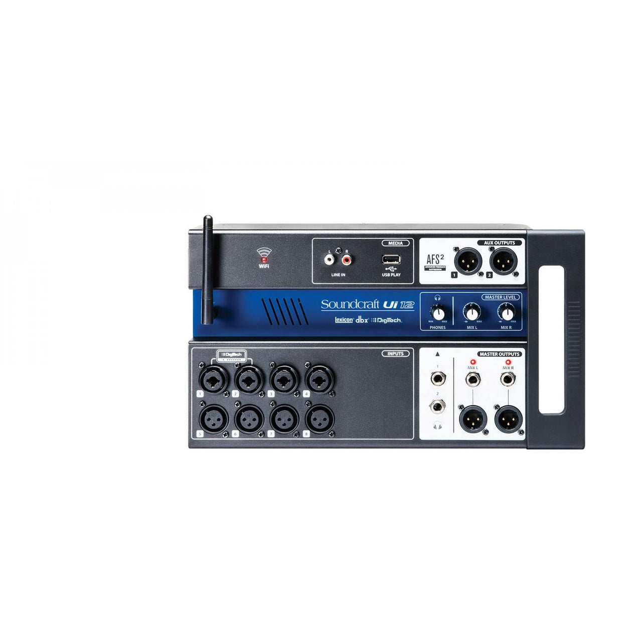 Consola Mezclador Soundcraft Ui-12 Digital 12 Canales Formato Stage Box